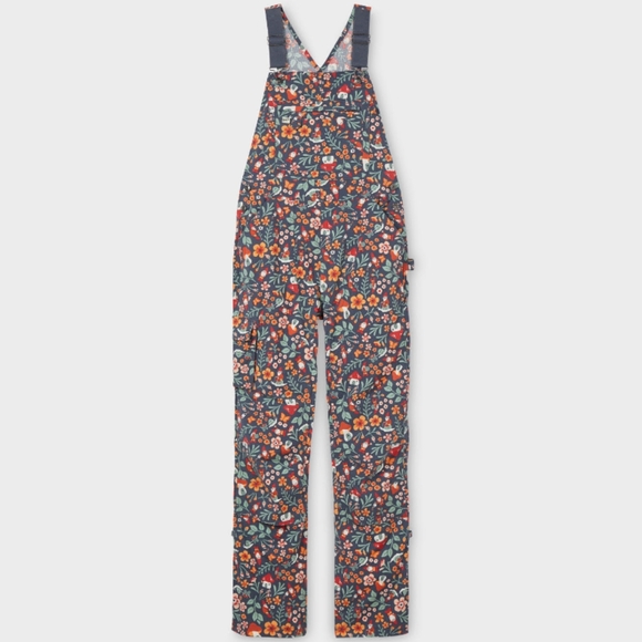 Duluth Women's Heirloom Gardening Bib Overalls In Steel Blue Gardening Gnom - Picture 1 of 5